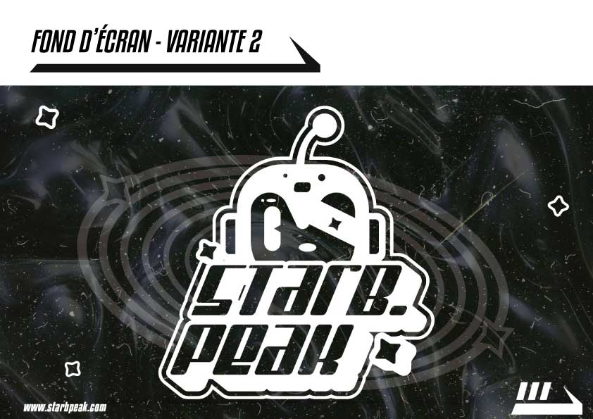 Fond d'écran en négatif de Starbord Peak