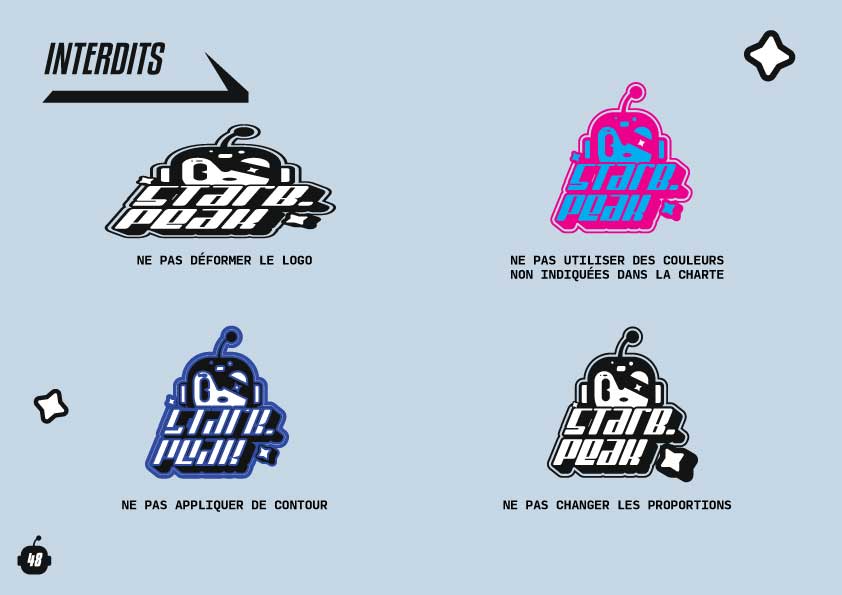 Les interdits 1 du logo Starboard Peak