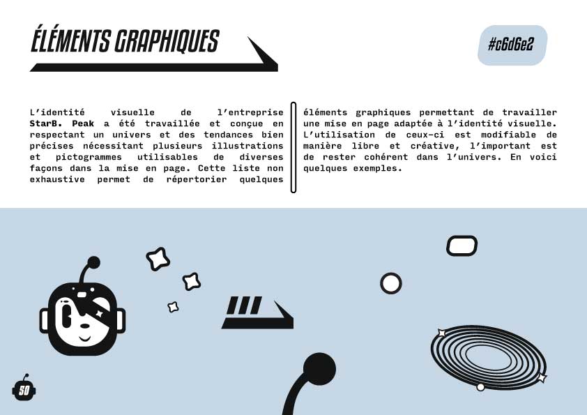 Éléments graphiques du logo Starboard Peak