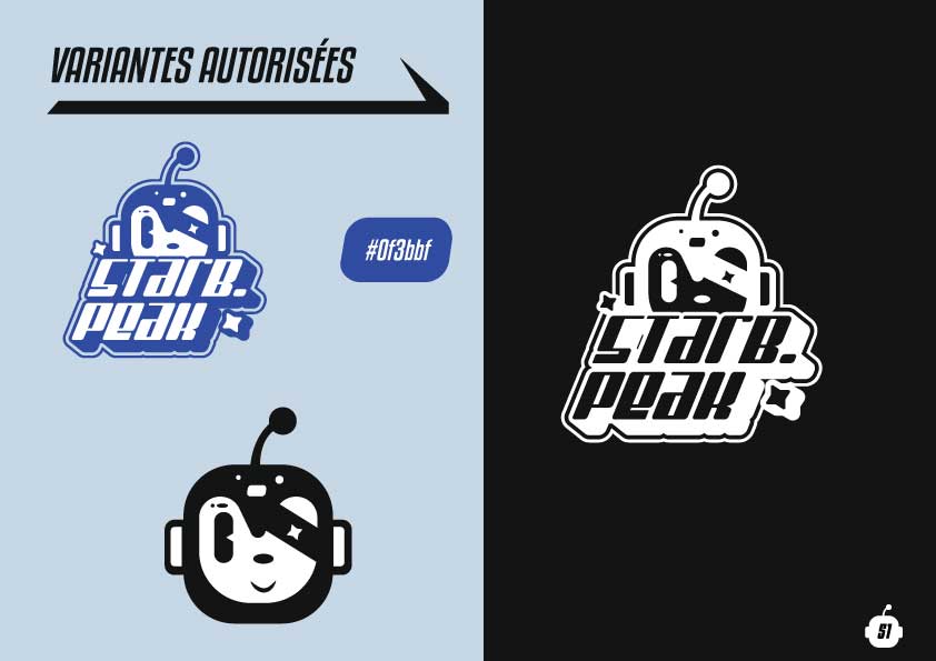 Variations du logo Starboard Peak